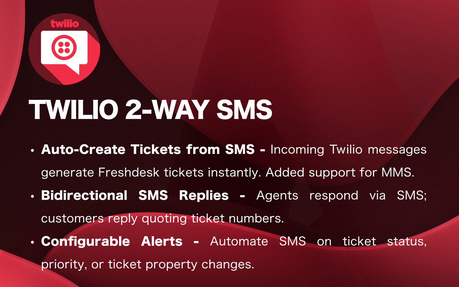 Twilio 2-Way SMS — full overview of the two-way SMS experience inside Freshdesk
